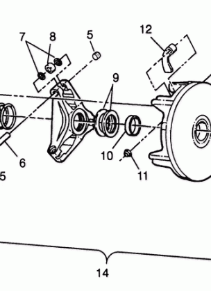 DRIVE CLUTCH 6X6 400L - W968740 and  6X6 400L Norwegian - N968740 (4935963596C010)