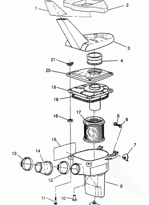 AIR BOX 6X6 400L - W968740 and  6X6 400L Norwegian - N968740 (4935963596B002)