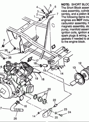 ENGINE MOUNTING 6X6 400L - W968740 and  6X6 400L Norwegian - N968740 (4935963596A010)