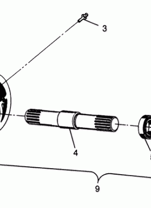 FRONT TIGHTENER 6X6 400L - W968740 and  6X6 400L Norwegian - N968740 (4935963596B004)