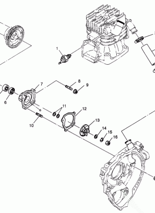 WATER PUMP 6X6 400L W968740 and 6X6 400L Norwegian N968740 (4935963596D011)