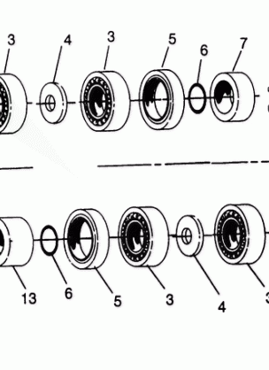 CENTER TIGHTENER  6X6 400L - W968740 and  6X6 400L Norwegian - N968740 (4935963596C005)