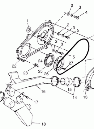 CLUTCH COVER Trail Boss W968527 (4935883588B012)