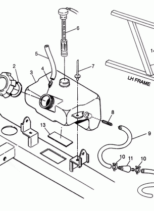 OIL TANK 6X6 400L W968740 and 6X6 400L Norwegian N968740 (4935963596A014)