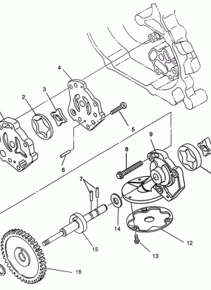 OIL PUMP Magnum 6X6 W968744 and Magnum 6X6 Swedish S968744 (4936073607E001)