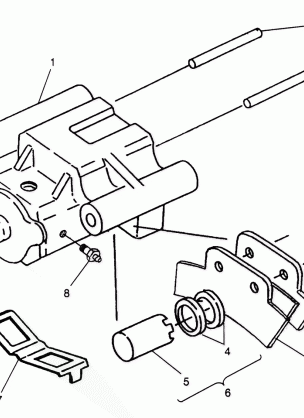 REAR BRAKE Magnum 6X6 W968744 and Swedish Magnum 6X6 S968744 (4936073607C012)