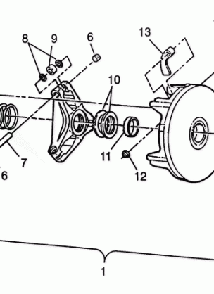 DRIVE CLUTCH Magnum 6X6 - W968744 and Magnum 6X6 Swedish - S968744 (4936073607C009)