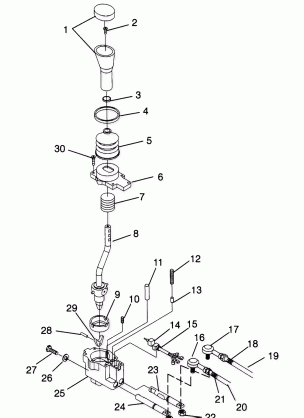 GEAR SELECTOR XPLORER 300 W969130 (4935903590C009)