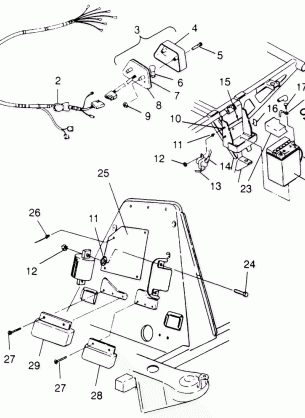 ELECTRICAL / TAILLIGHT ASSEMBLY XPLORER 300 W969130 (4935903590C008)