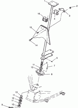 STEERING POST XPLORER 300 W969130 (4935903590B012)