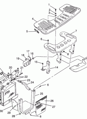 FRONT RACK and BUMPER MOUNTING XPLORER 400L W969140 (4935983598A009)