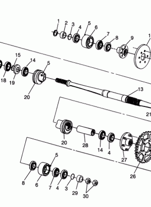 MIDDLE DRIVE Magnum 6X6 - W968744 and Magnum 6X6 Swedish - S968744 (4936073607C003)