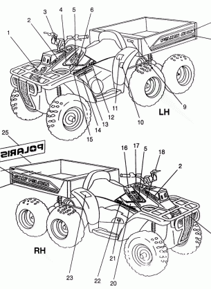 DECALS Magnum 6X6 - W968744 and Magnum 6X6 Swedish - S968744 (4936073607A009)