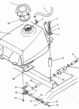 FUEL TANK Magnum 6X6 - W968744 and Magnum 6X6 Swedish - S968744 (4936073607A013)