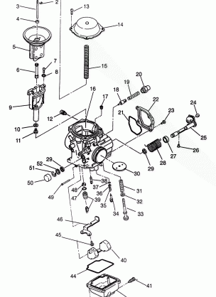 CARBURETOR Magnum 6X6 - W968744 and Magnum 6X6 Swedish - S968744 (4936073607D013)