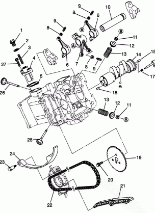 INTAKE and EXHAUST SPORTSMAN 500 W969244 and SWEDISH SPORTSMAN 500 S969244 (4936093609D014)