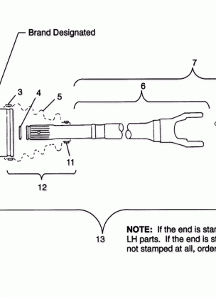 CV JOINT - BTB SPORTSMAN 500 W969244 and SWEDISH SPORTSMAN 500 S969244 (4936093609B02A)