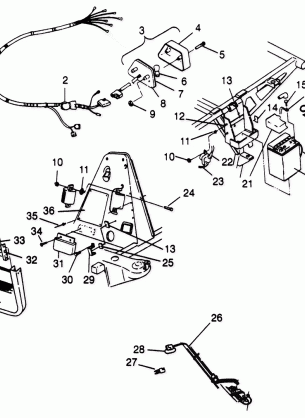 ELECTRICAL / TAILLIGHT SPORTSMAN 500 W969244 (4936093609C009)