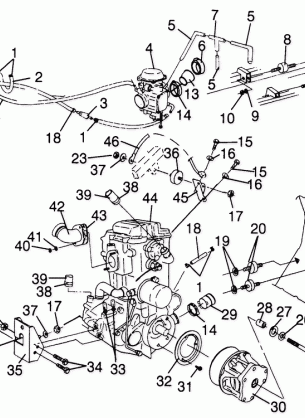 ENGINE MOUNTING SPORTSMAN 500 W969244 and SWEDISH SPORTSMAN 500 S969244 (4936093609A011)