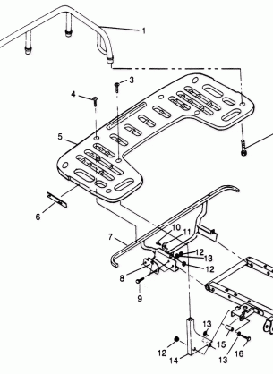 REAR RACK MOUNTING SPORTSMAN 500 W969244 (4936093609A008)