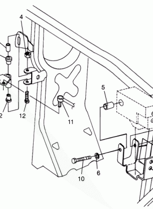 FRAME MOUNTING SPORTSMAN 500 W969244 and SWEDISH SPORTSMAN 500 S969244 (4936093609B014)