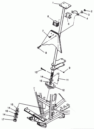 STEERING POST SPORTSMAN 500 W969244 (4936093609B012)