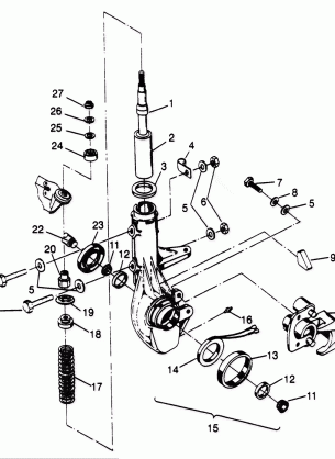 FRONT STRUT SPORTSMAN 500 W969244 (4936093609B005)