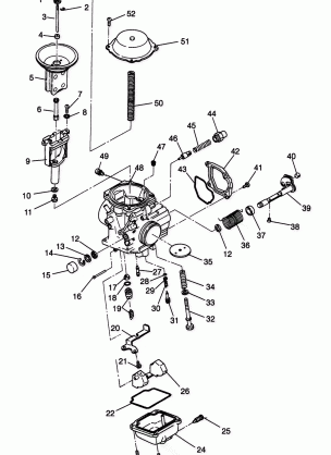 CARBURETOR SPORTSMAN 500 W969244 and SWEDISH SPORTSMAN 500 S969244 (4936093609D010)