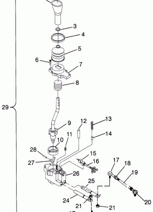 GEAR SELECTOR SPORTSMAN 500 W969244 and SWEDISH SPORTSMAN 500 S969244 (4936093609C012)