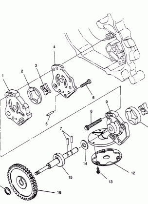 OIL PUMP Magnum 2X4 W967544 (4936033603C014)