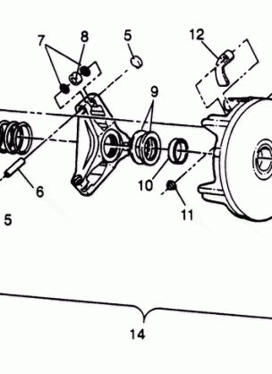 DRIVE CLUTCH Magnum 2X4 W967544 (4936033603B011)