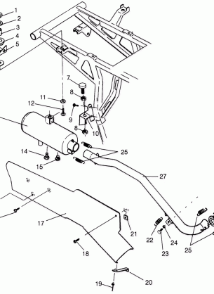 EXHAUST SYSTEM Magnum 2X4 W967544 (4936033603A010)