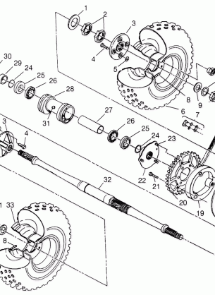 REAR WHEEL DRIVE - W968540 (4935863586C005)