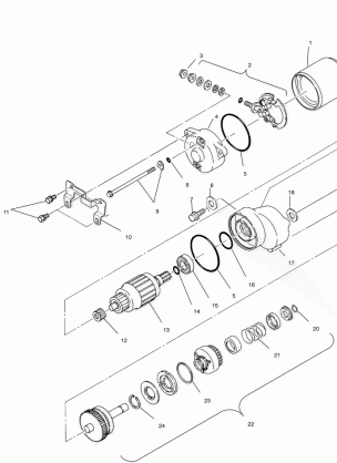 STARTING MOTOR (BLAZER) - W967827 (4935863586D010)