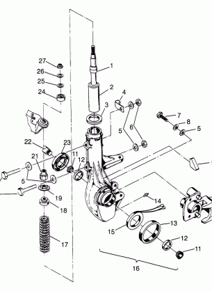 FRONT STRUT Scrambler W967840 (4935823582B005)