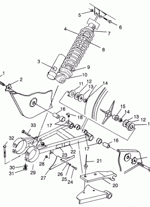 SWING ARM / SHOCK MOUNTING Scrambler W967840 (4935823582B014)