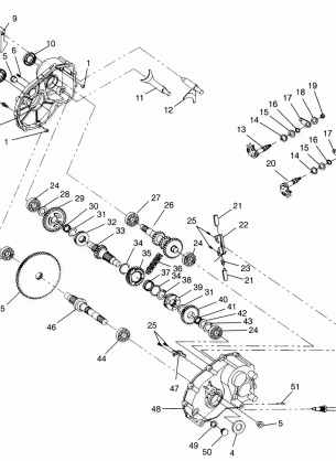 GEARCASE ASSEMBLY Sportsman 4x4 W968040 (4935943594C011)