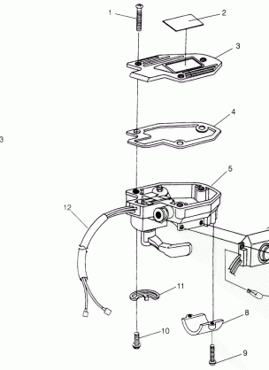 CONTROLS - THROTTLE ASM. / CABLE Sportsman 4x4 W968040 (4935943594B009)