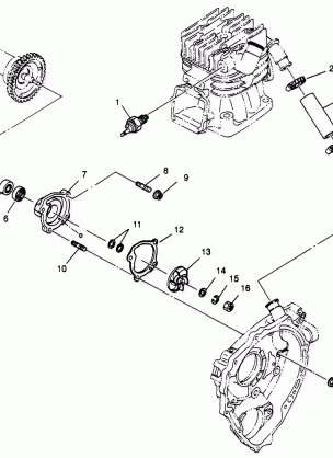 WATER PUMP Sportsman 4x4 W968040 (4935943594C014)