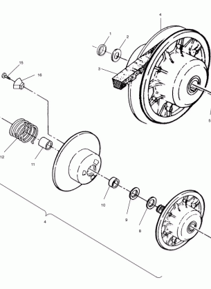 DRIVEN CLUTCH ASSEMBLY - W958144 (4926862686c004)