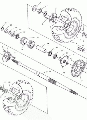 REAR WHEEL DRIVE ASSEMBLY - W958144 (4926862686c008)