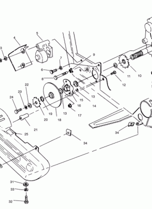 GEARCASE / BRAKE and CHAIN COVER MOUNTING - W958144 (4926862686c006)