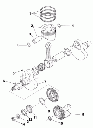 CRANKSHAFT and PISTON - W958144 (4926862686d003)