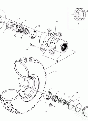 FRONT WHEEL ASSEMBLY - W958144 (4926862686b007)