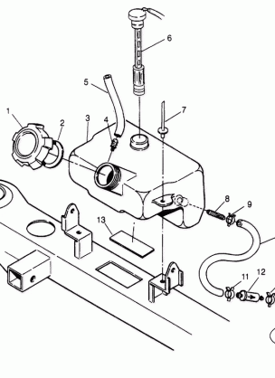 OIL TANK ASSEMBLY  Trail Boss W958527 (4930323032A012)