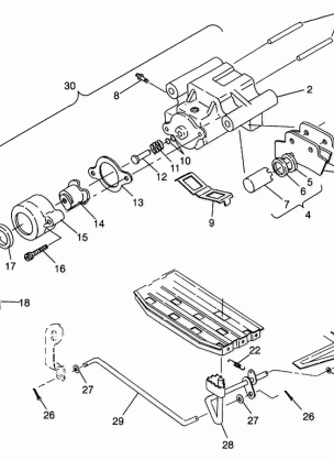 REAR BRAKE ASSEMBLY Trail Boss W958527 (4930323032B014)