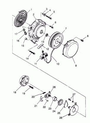 RECOIL STARTER  Trail Boss W958527 (4930323032C011)