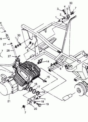 ENGINE MOUNTING Trail Boss W958527 (4930323032A009)