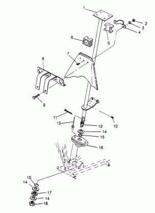 STEERING POST ASSEMBLY  Trail Boss W958527 (4930323032B005)