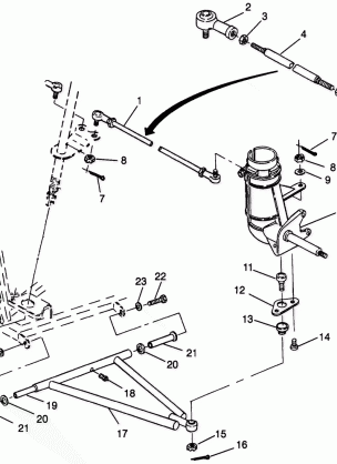 STEERING / A-ARM ASSEMBLY Trail Boss W958527 (4930323032B006)